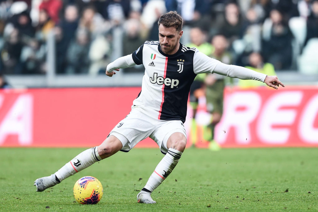 Aaron Ramsey con la maglia della Juventus