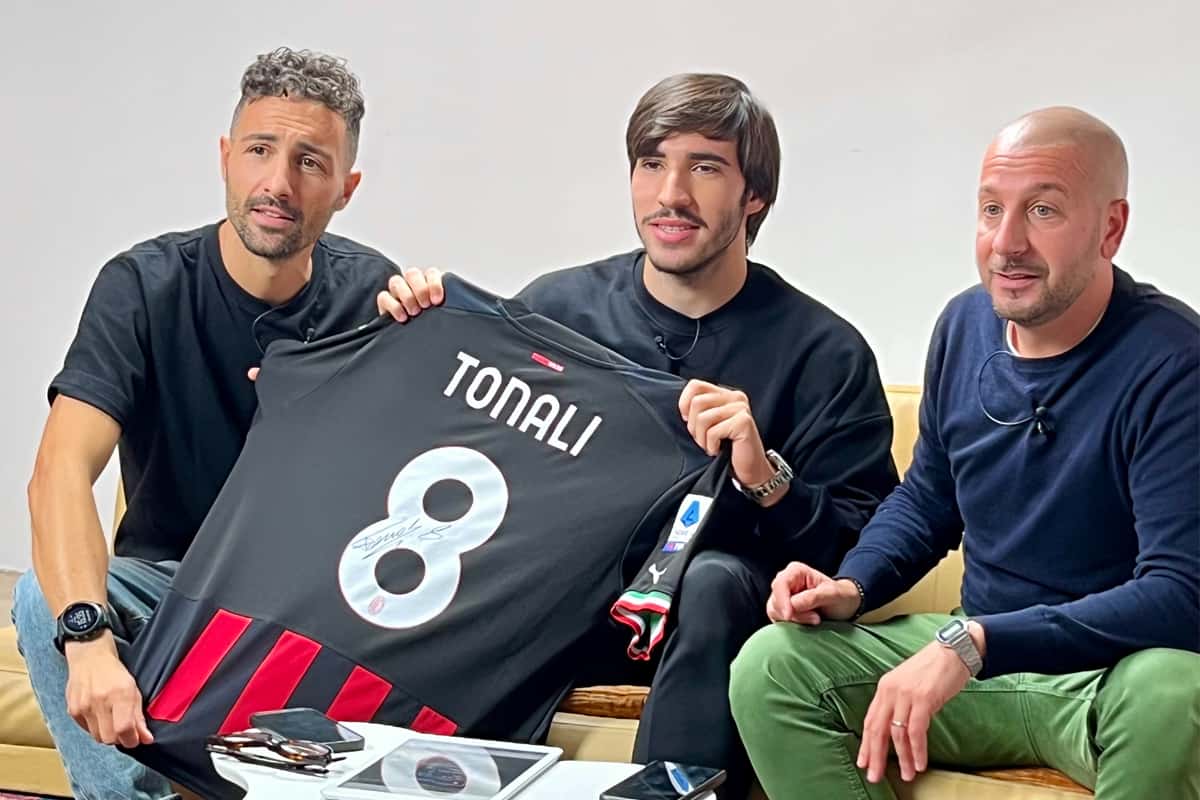 Sandro Tonali, Emanuele Stivala e Fabio Tocco