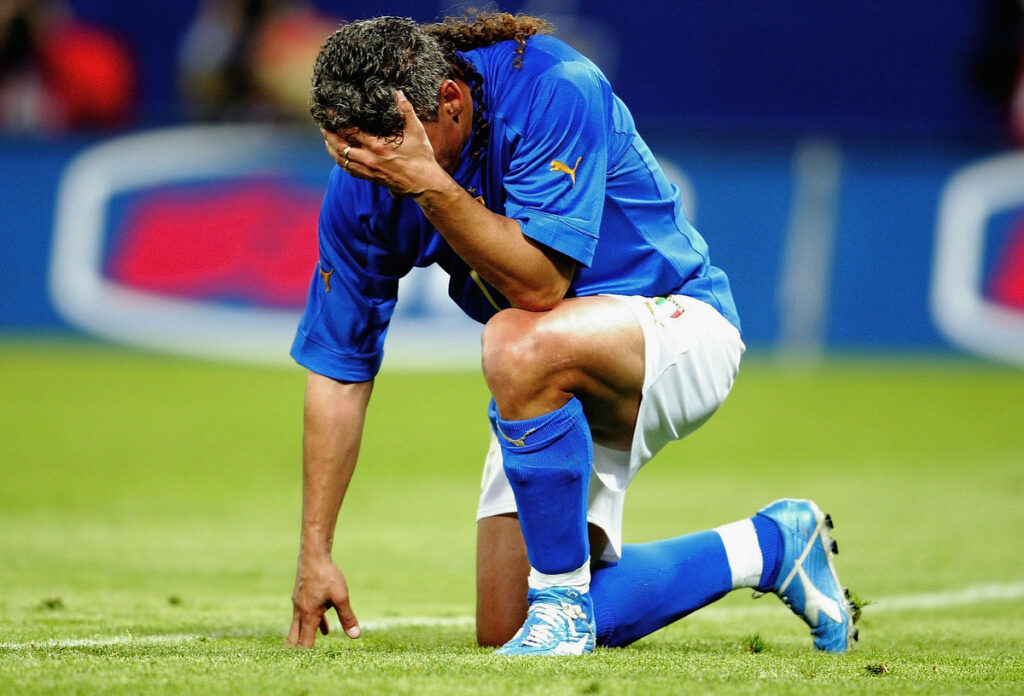 Baggio in Nazionale nel 2004