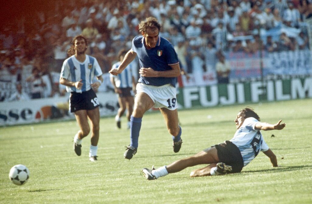 Ciccio Graziani in Italia-Argentina del 1982