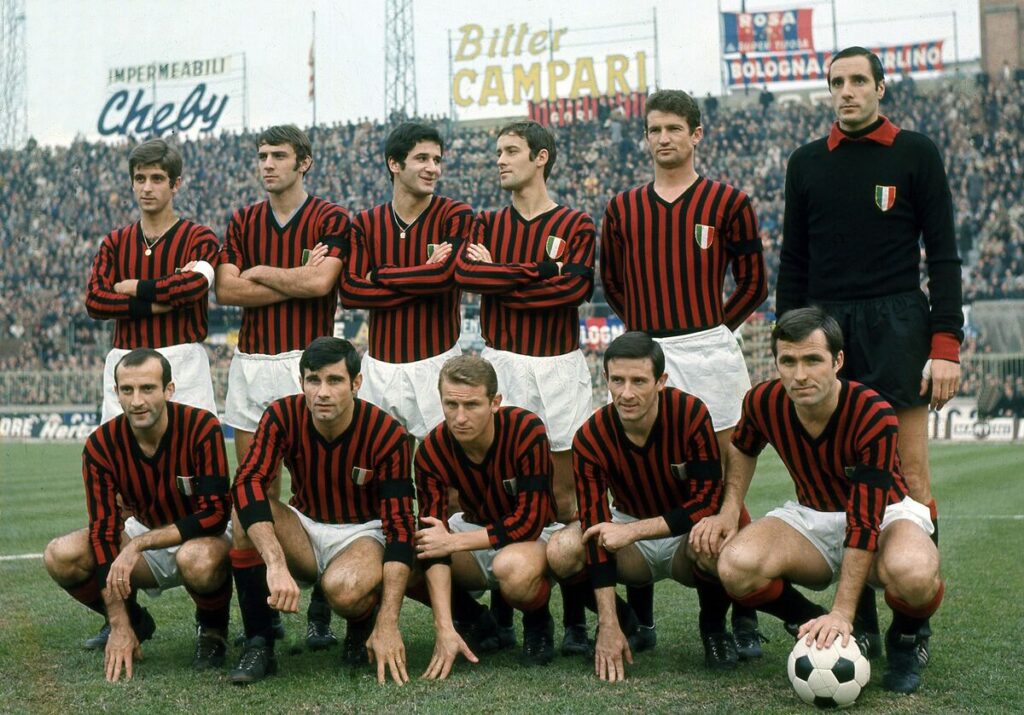 formazione del Milan del 1969