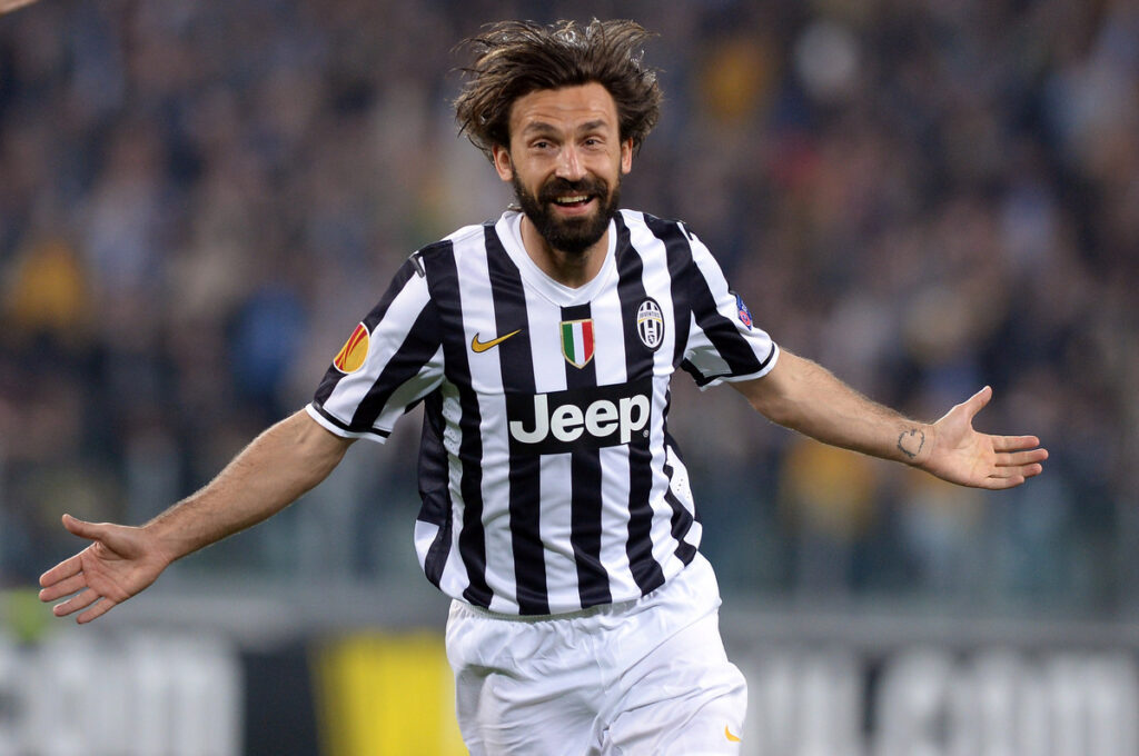 Andrea Pirlo con la maglia della Juventus