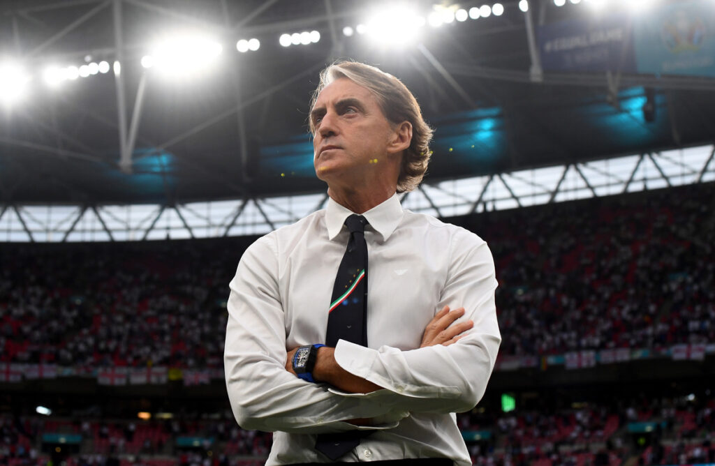 Roberto Mancini durante la finale di Euro 2020