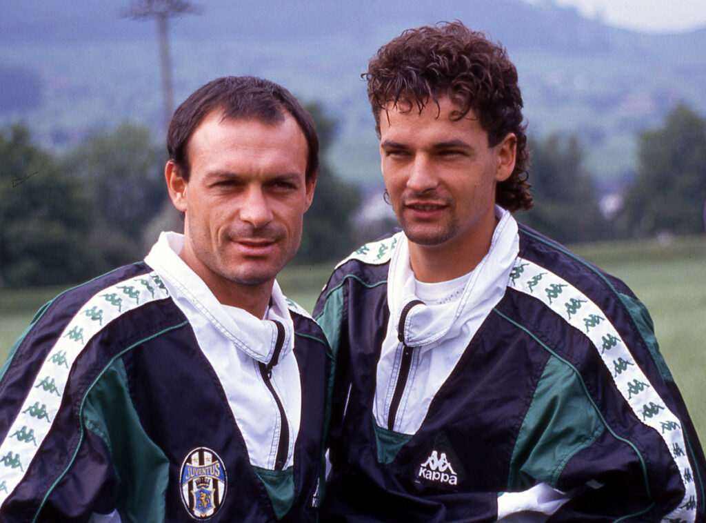 Schillaci e Baggio alla Juve nella stagione 1990-91