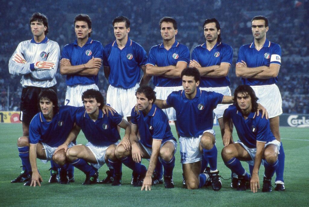 franco baresi in nazionale nel 1990