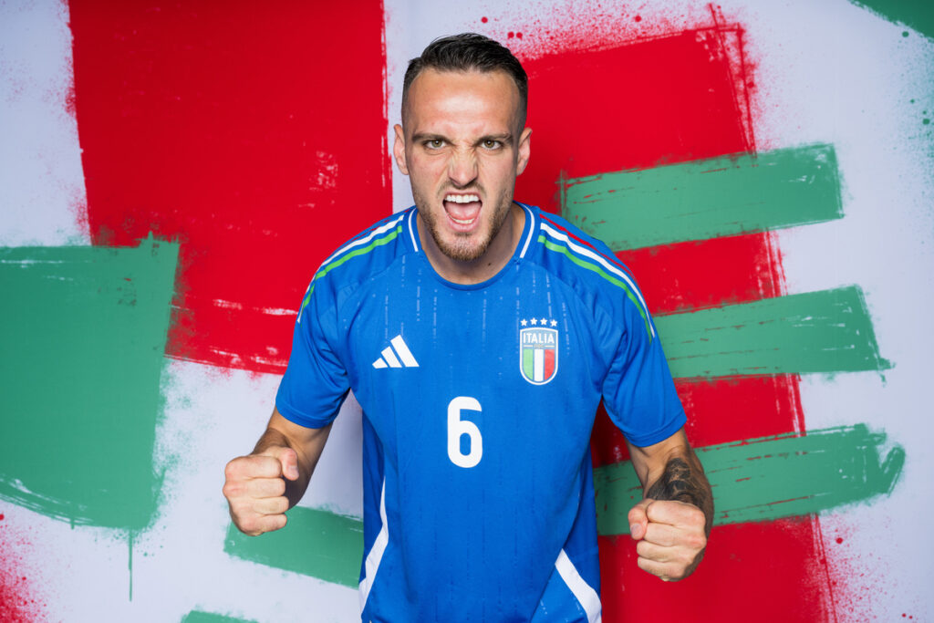 Federico Gatti con la maglia dell'Italia per Euro 2024