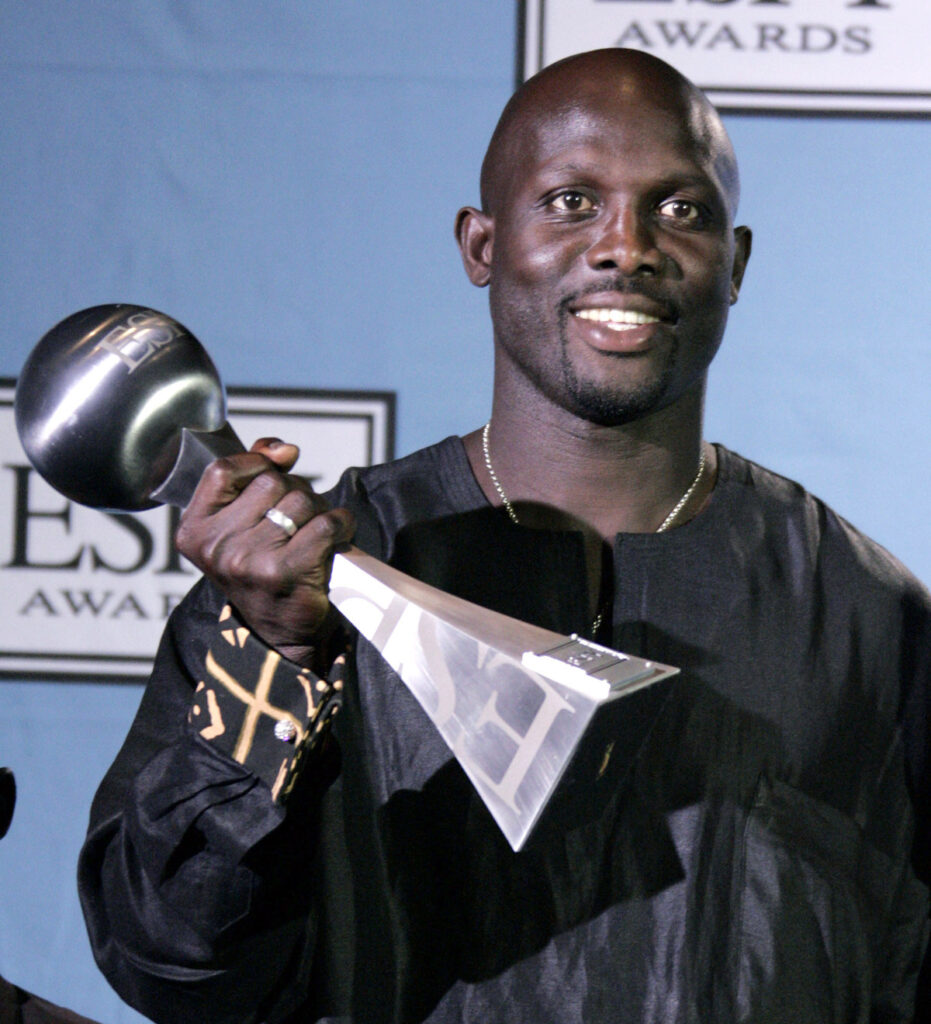 George Weah agli ESPY Awards nel 2004