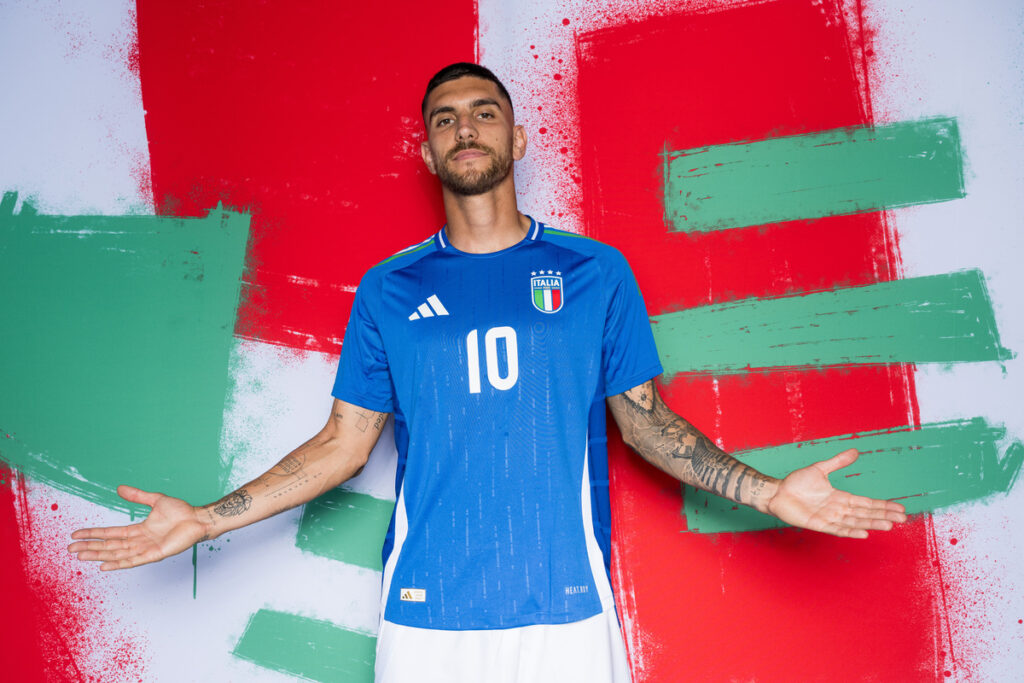 Lorenzo Pellegrini con la maglia della Nazionale